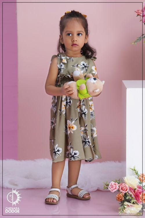 CLARA TIE-UP KID'S DRESS-2YR