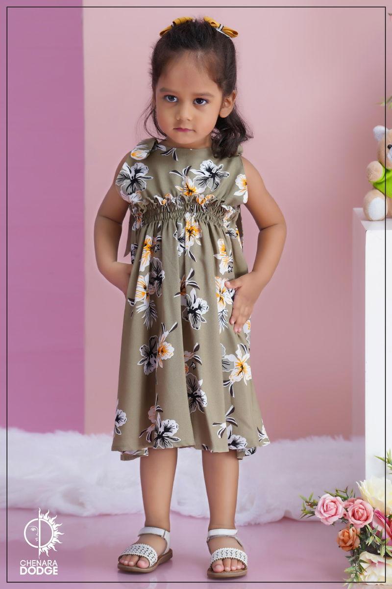 CLARA TIE-UP KID'S DRESS-2YR