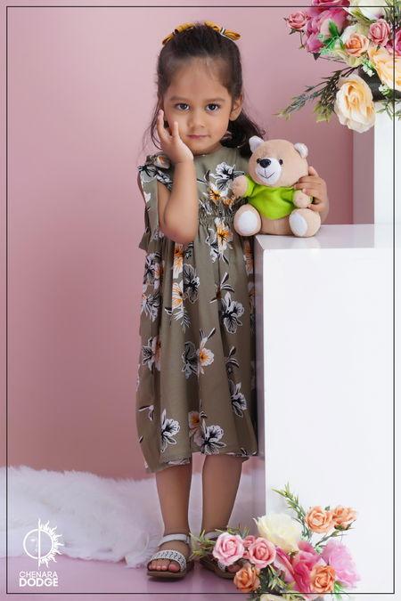 CLARA TIE-UP KID'S DRESS-2YR