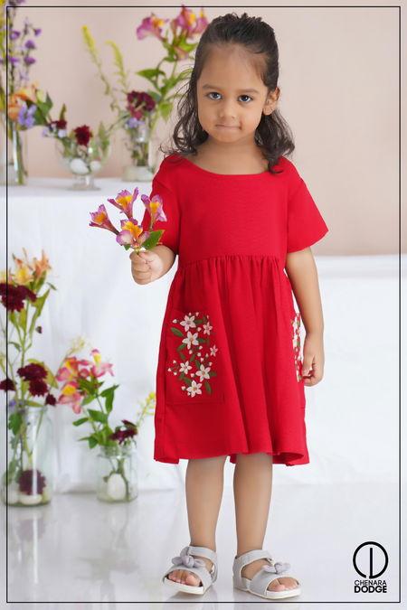 DEBBY EMBROIDERED KIDS DRESS-2YR