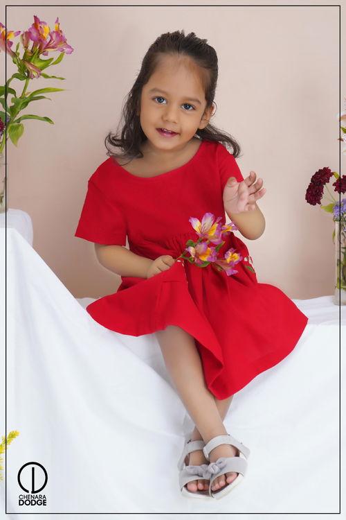 DEBBY EMBROIDERED KIDS DRESS