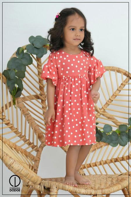 STEPHANIE POLKA-DOT KID’S DRESS-2YR