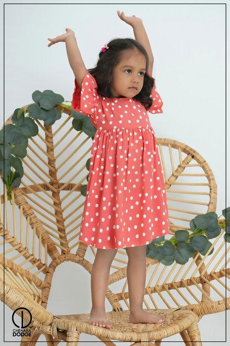 STEPHANIE POLKA-DOT KID’S DRESS-2YR